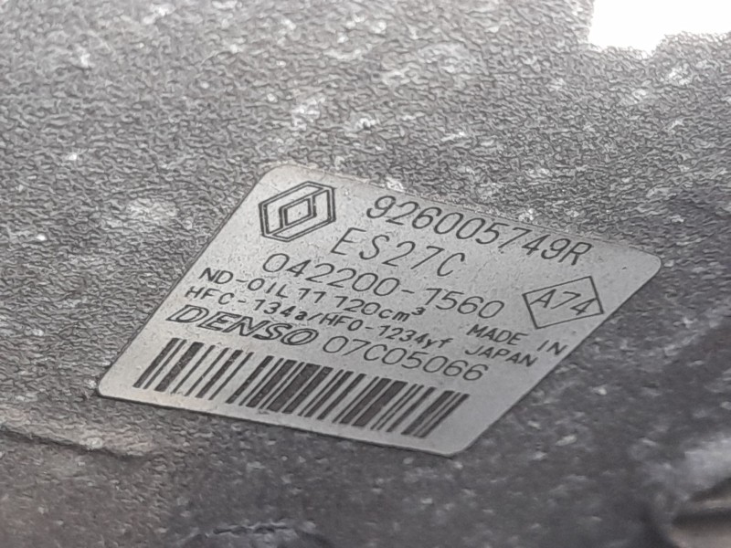 Recambio de compresor aire acondicionado para renault zoe (bfm_) zoe (bfmc, bfmd) referencia OEM IAM 926005690R 926008999R 