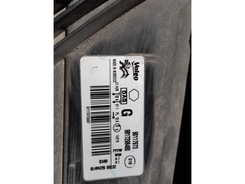 Recambio de faro izquierdo para citroën c-elysee (dd_) 1.5 bluehdi 100 referencia OEM IAM 9817297880  