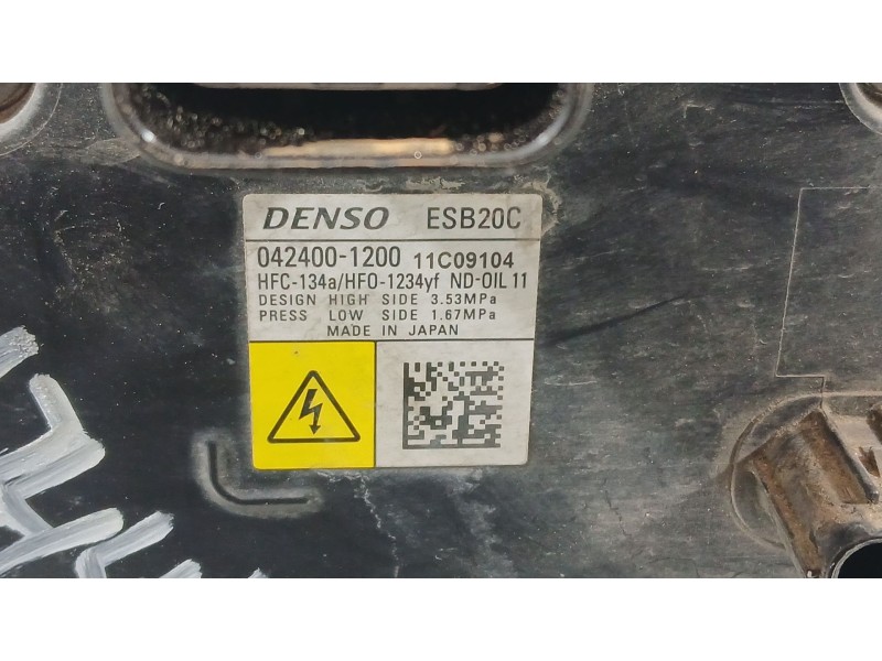 Recambio de compresor aire acondicionado para toyota corolla ranchera familiar (_e21_) 1.8 hybrid (zwe211) referencia OEM IAM 88