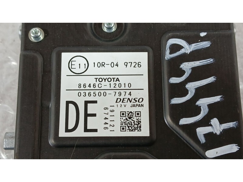 Recambio de camara para toyota corolla ranchera familiar (_e21_) 1.8 hybrid (zwe211) referencia OEM IAM 8646C12010 DENSO 0365007