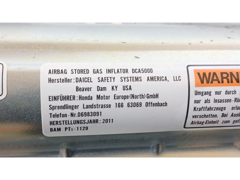 Recambio de airbag cortina delantero izquierdo para honda cr-v iii (re_) 2.0 i-vtec 4wd (re5, re2) referencia OEM IAM 78875SWAE8