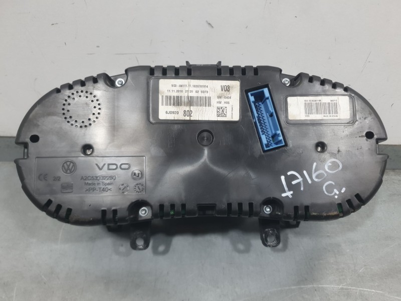Recambio de cuadro instrumentos para seat ibiza iv (6j5, 6p1) 1.2 referencia OEM IAM 6J0920802  