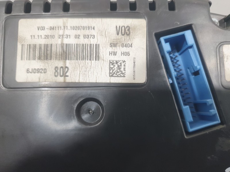 Recambio de cuadro instrumentos para seat ibiza iv (6j5, 6p1) 1.2 referencia OEM IAM 6J0920802  