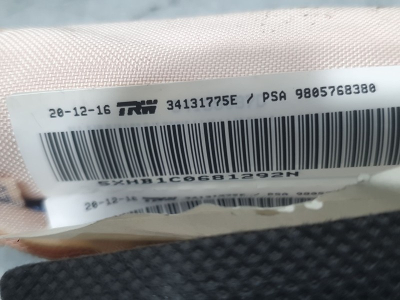 Recambio de airbag cortina delantero derecho para peugeot 308 sw ii (lc_, lj_, lr_, lx_, l4_) 1.2 thp 130 referencia OEM IAM 980