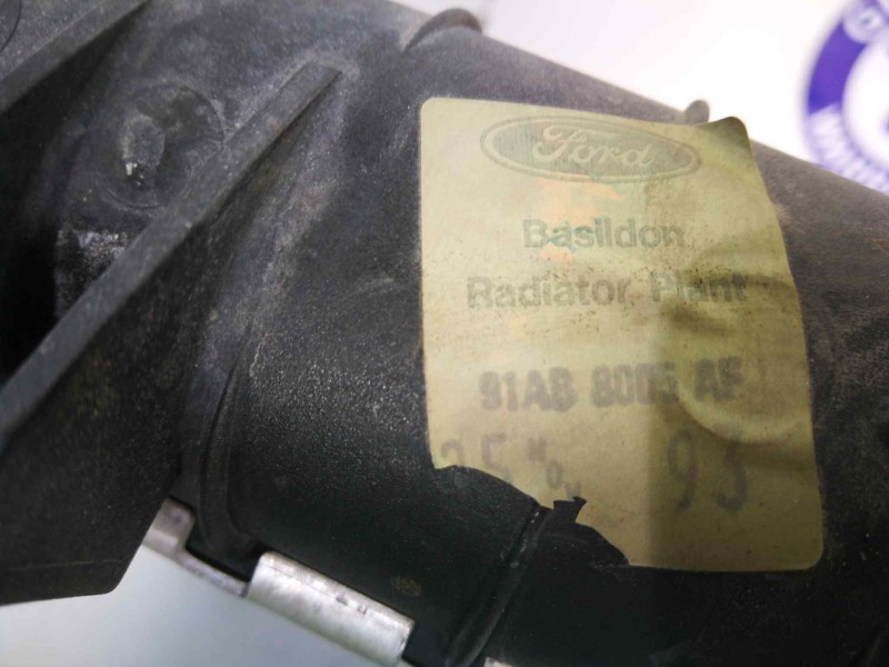 Recambio de radiador agua para ford escort berlina/turnier 1.3 cat referencia OEM IAM 91AB8005AF  