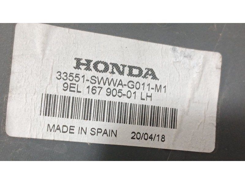 Recambio de piloto trasero izquierdo para honda cr-v iii (re_) 2.0 i-vtec 4wd (re5, re2) referencia OEM IAM 33551SWWG01  