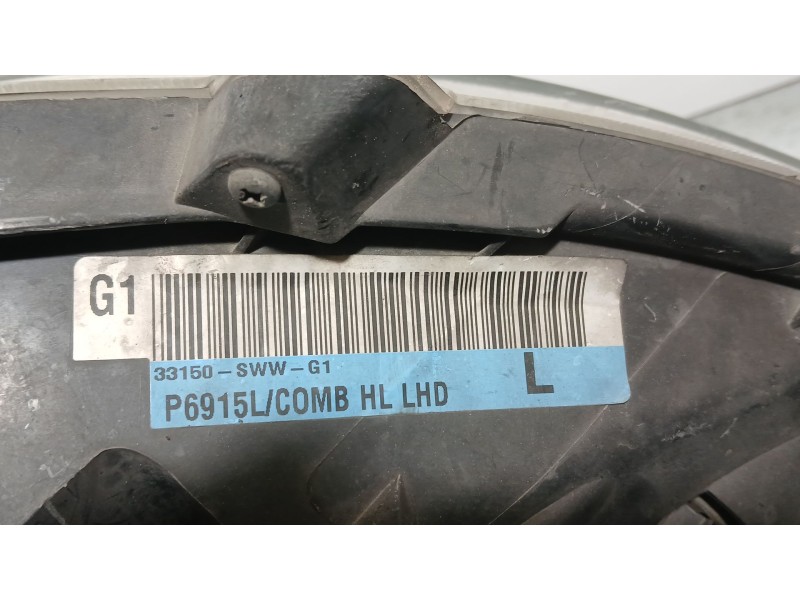 Recambio de faro izquierdo para honda cr-v iii (re_) 2.0 i-vtec 4wd (re5, re2) referencia OEM IAM 33150swwg1 ROZADO 