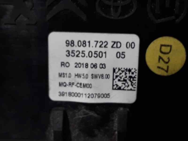 Recambio de mando climatizador para peugeot expert furgón pro standard referencia OEM IAM 98081722ZD  