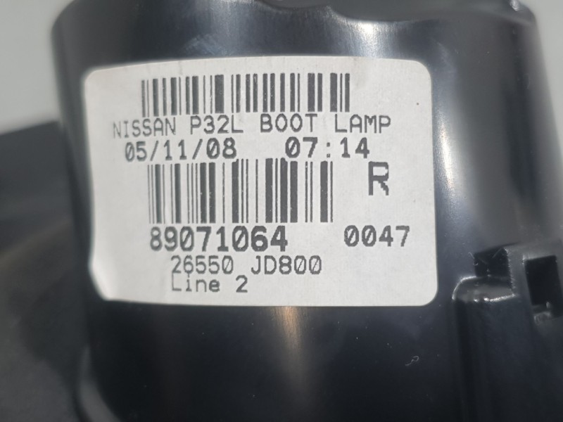 Recambio de piloto trasero derecho interior para nissan qashqai i (j10, nj10) 2.0 dci a las 4 ruedas referencia OEM IAM 26550JD8