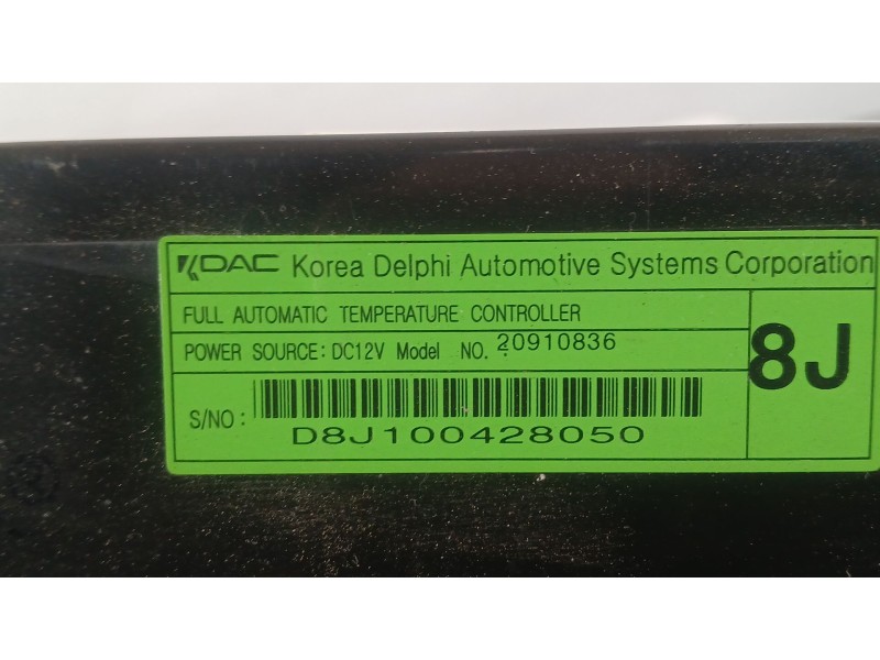 Recambio de mando calefaccion / aire acondicionado para chevrolet captiva (c100, c140) 2.0 d 4wd referencia OEM IAM 93743491 DAC