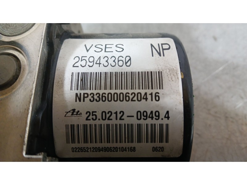 Recambio de abs para chevrolet captiva (c100, c140) 2.0 d 4wd referencia OEM IAM 25943360 ATE 25021209494