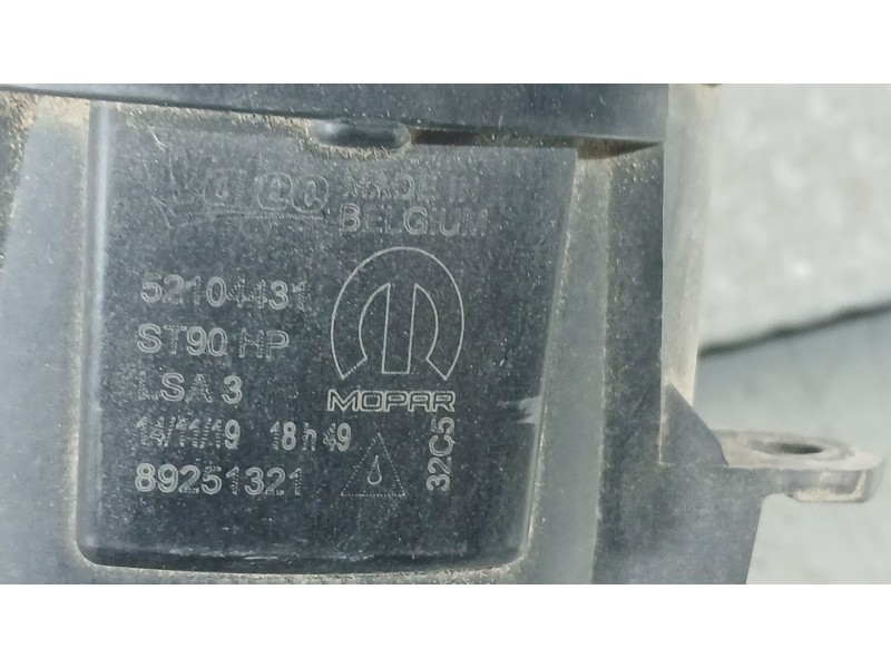 Recambio de faro antiniebla derecho para fiat doblo cargo (263_) 1.3 d multijet (263wxu1a) referencia OEM IAM 52104431 VALEO 892