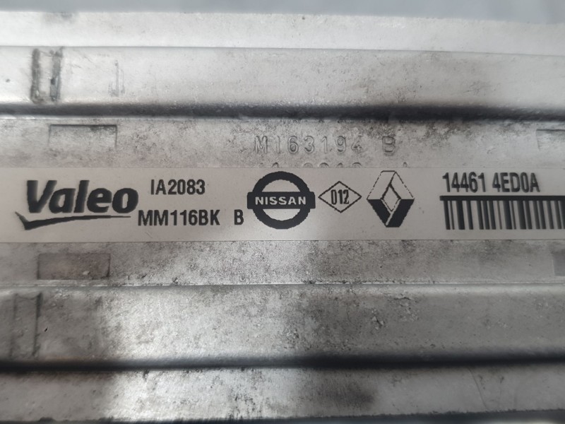 Recambio de intercooler para renault megane iv hatchback (b9a/m/n_) 1.2 tce 130 (b9mr) referencia OEM IAM 144614ED0A MM116BK VAL