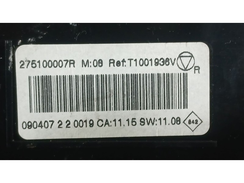 Recambio de mando climatizador para renault megane iii hatchback (bz0/1_, b3_) 1.5 dci referencia OEM IAM 275100007R  T1001936V