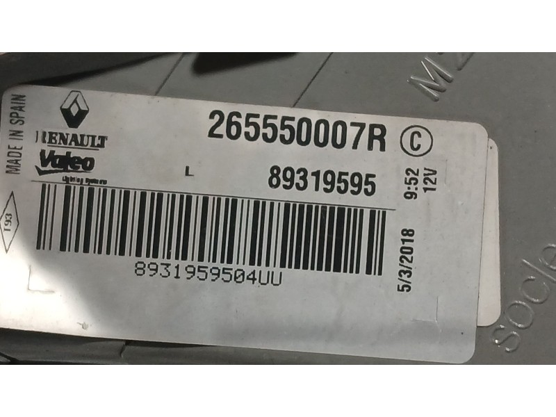 Recambio de piloto trasero izquierdo exterior para renault megane iii hatchback (bz0/1_, b3_) 1.5 dci referencia OEM IAM 2655500