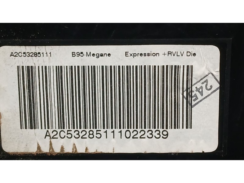 Recambio de cuadro instrumentos para renault megane iii hatchback (bz0/1_, b3_) 1.5 dci referencia OEM IAM 24814286R  A2C5328511