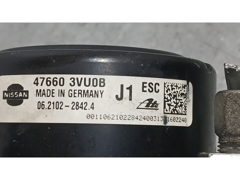 Recambio de abs para nissan note (e12) 1.5 dci referencia OEM IAM 476603VU0B ATE 06210228424