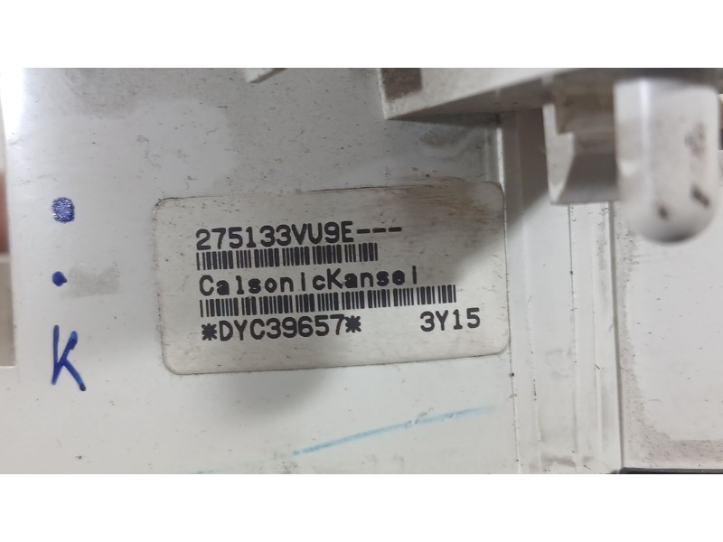 Recambio de mando calefaccion / aire acondicionado para nissan note (e12) 1.5 dci referencia OEM IAM 275133VU9E CALSONIC KANSEI 