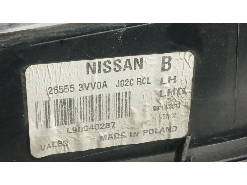 Recambio de piloto trasero izquierdo para nissan note (e12) 1.5 dci referencia OEM IAM 265553VV0A VALEO L90040287