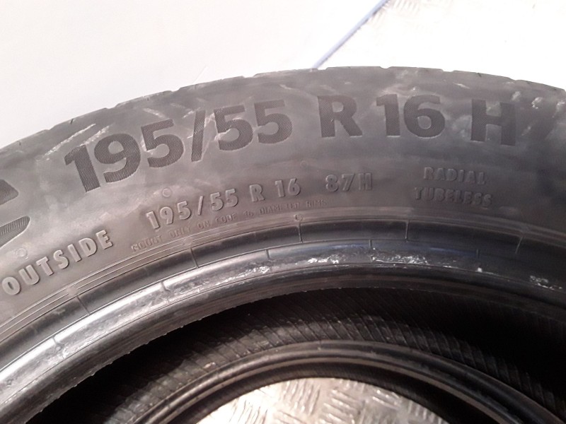 Recambio de neumatico pareja para neumaticos reutilizados - referencia OEM IAM 195551687H CONTINENTAL 195/55/16/87H