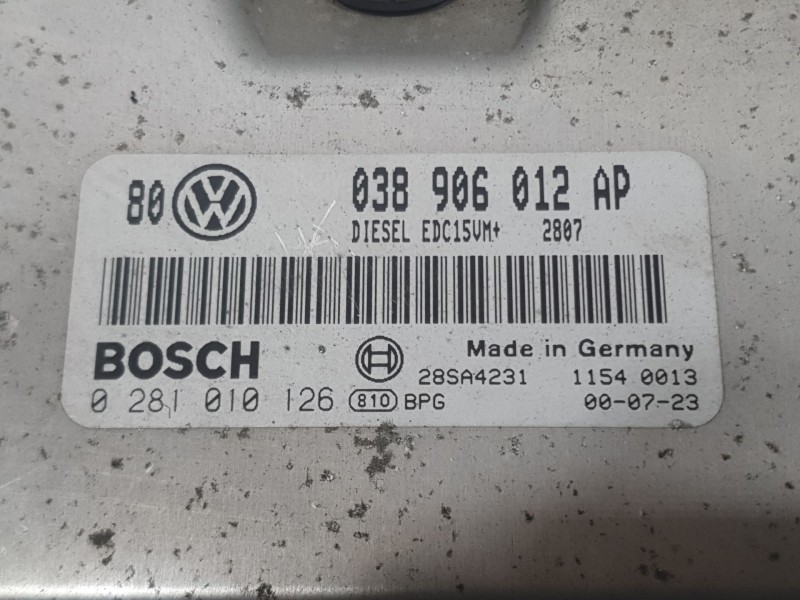 Recambio de centralita motor uce para volkswagen golf iv (1j1) 1.9 tdi referencia OEM IAM 038906012AP 0281010126 BOSCH