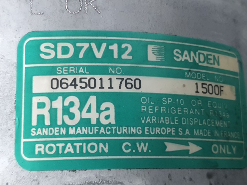 Recambio de compresor aire acondicionado para citroën xsara (n1) 1.6 i referencia OEM IAM 0645011760 1500F SANDEN