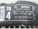 Recambio de alternador para rover 600 i (rh) 620 si referencia OEM IAM 31100P45G04 0123115014 BOSCH