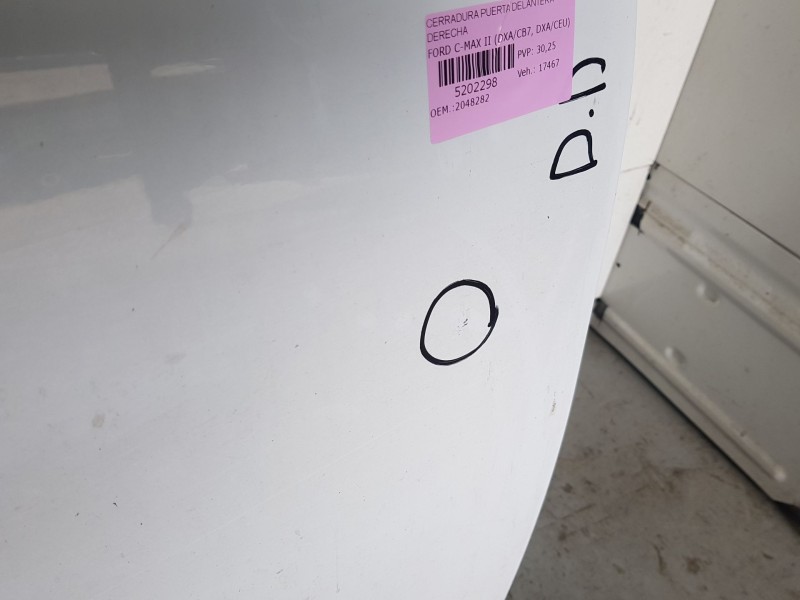 Recambio de puerta delantera derecha para ford c-max ii (dxa/cb7, dxa/ceu) 1.0 ecoboost referencia OEM IAM 2387617 TOCADA 