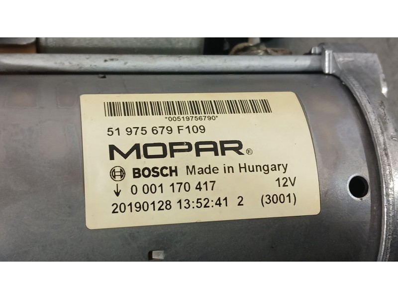 Recambio de motor arranque para fiat 500x (334_) 1.0 (334.axn1b) referencia OEM IAM 51975679 BOSCH 0001170417