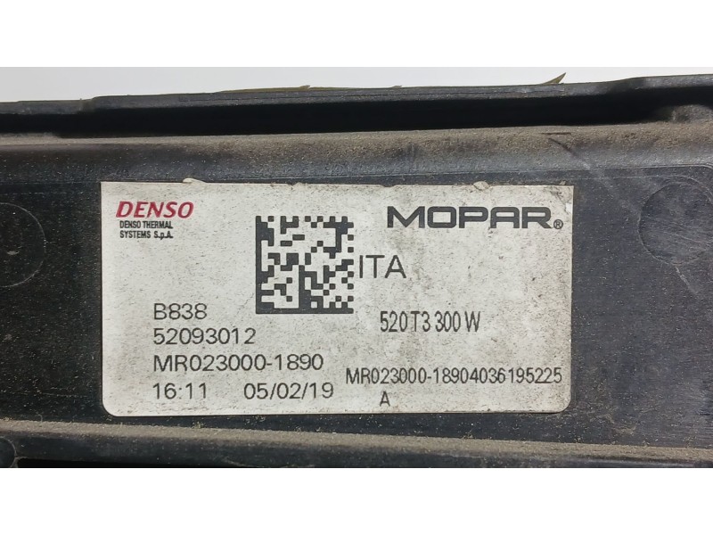 Recambio de electroventilador para fiat 500x (334_) 1.0 (334.axn1b) referencia OEM IAM 52093012 DENSO 0230001890