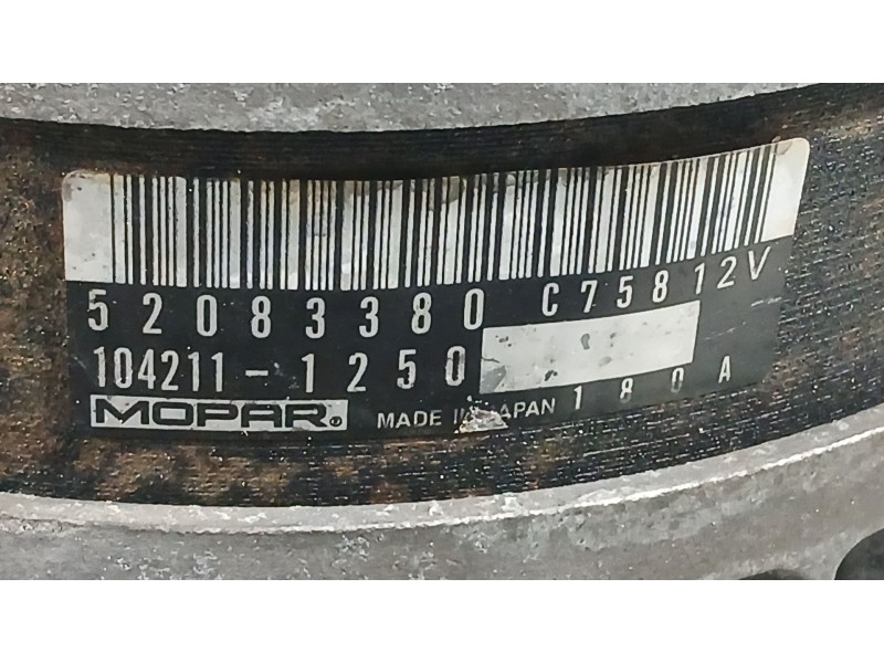 Recambio de alternador para fiat 500x (334_) 1.0 (334.axn1b) referencia OEM IAM 52083380 MOPAR 1042111250