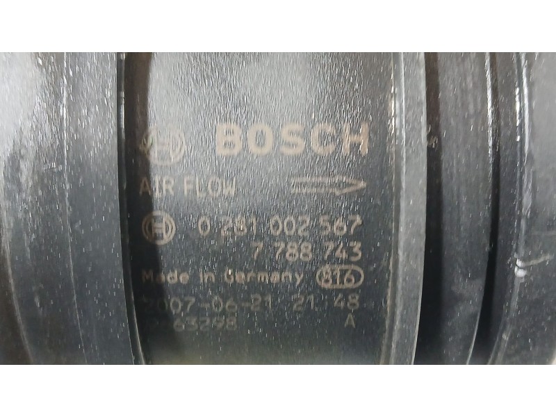 Recambio de caudalimetro para bmw 1 (e81) 118 d referencia OEM IAM 7788743 BOSCH 0281002567