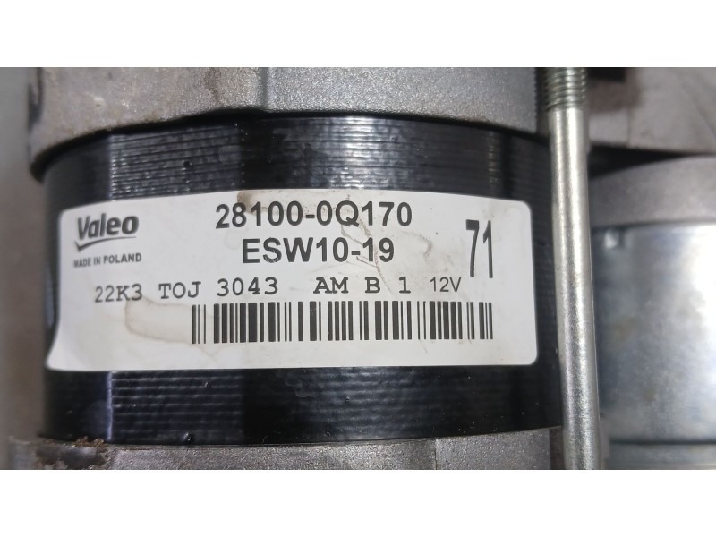 Recambio de motor arranque para toyota aygo x (_b7_) 1.0 vvt-i (kgb70) referencia OEM IAM 281000Q170 VALEO ESW1019