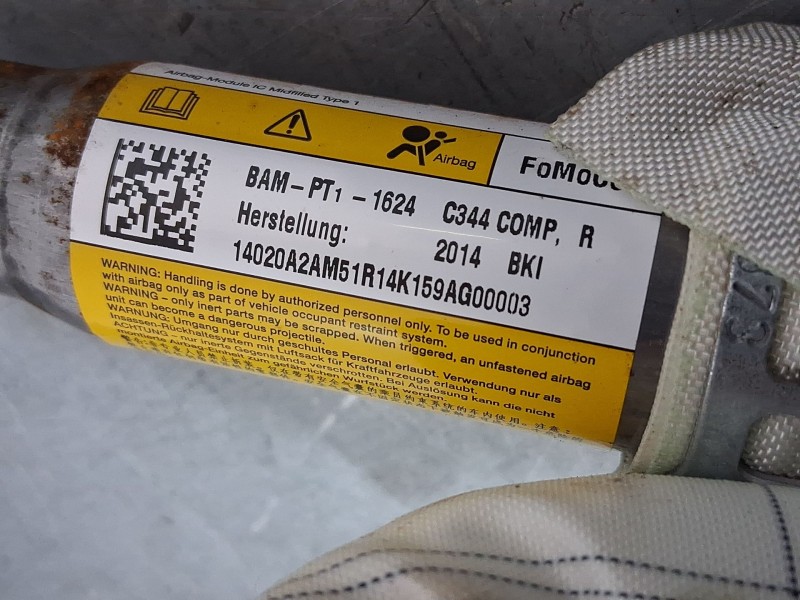 Recambio de airbag cortina delantero derecho para ford c-max ii (dxa/cb7, dxa/ceu) 1.0 ecoboost referencia OEM IAM BAMPT11624  