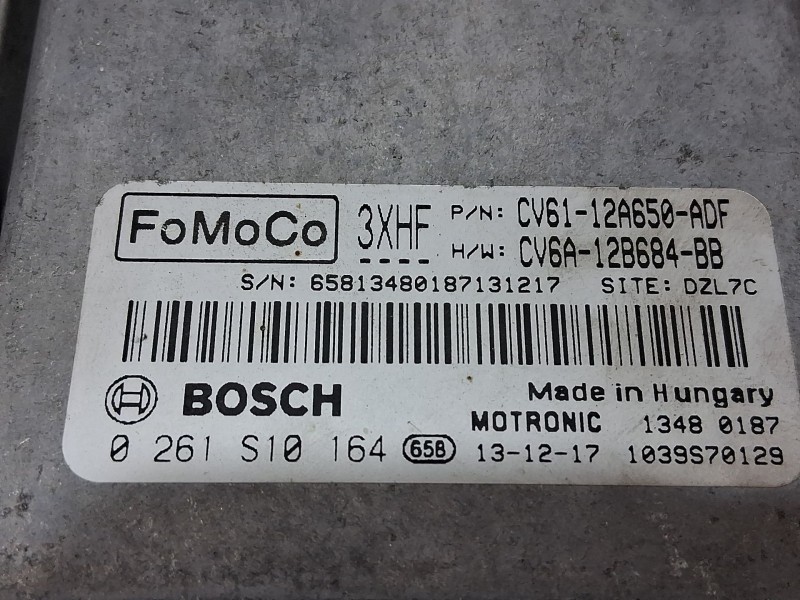 Recambio de centralita motor uce para ford c-max ii (dxa/cb7, dxa/ceu) 1.0 ecoboost referencia OEM IAM CV6112A650ADF BOSCH 