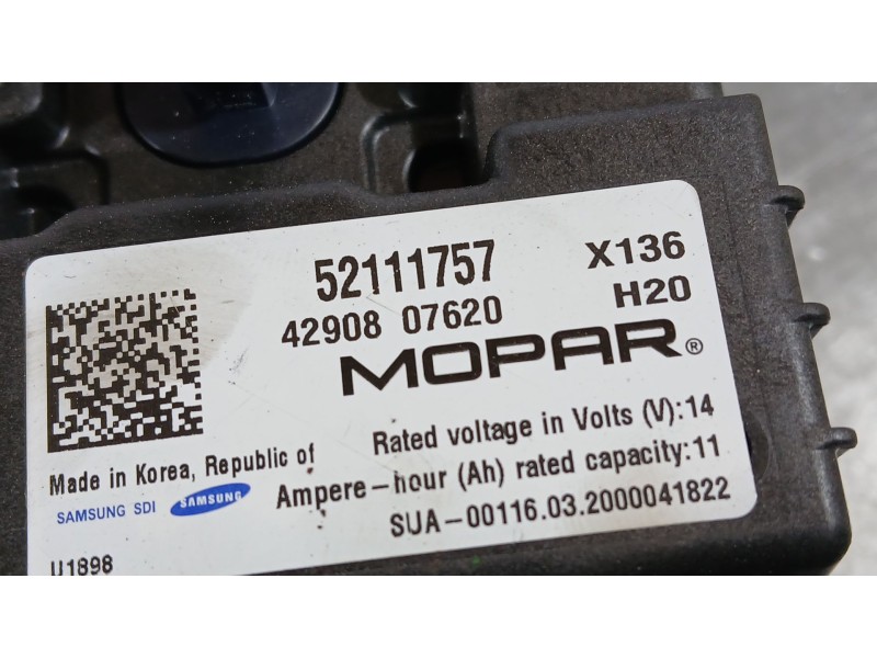 Recambio de bateria para fiat 500 (312_) 1.0 mild hybrid (312.ayd1b) referencia OEM IAM   