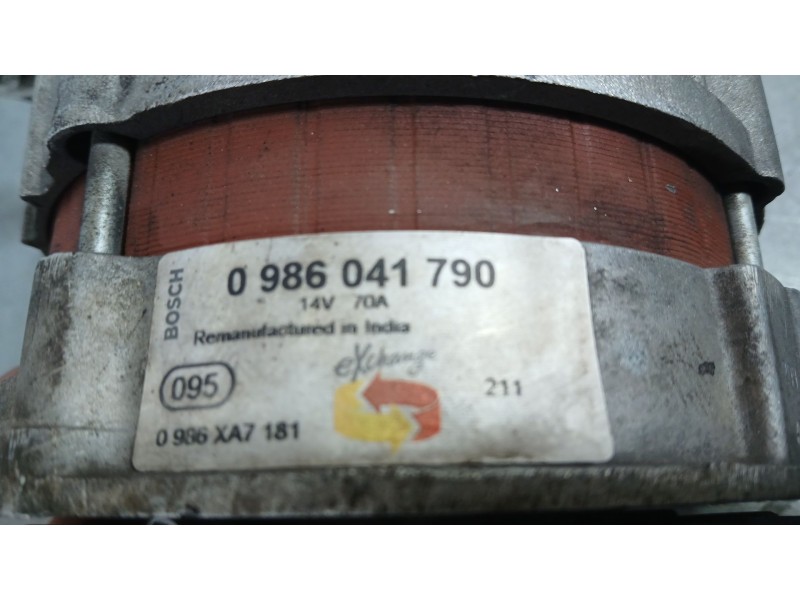 Recambio de alternador para opel combo furgoneta/monovolumen (71_) 1.7 d referencia OEM IAM 1204144 BOSCH CON DEPRESOR INCORPORA