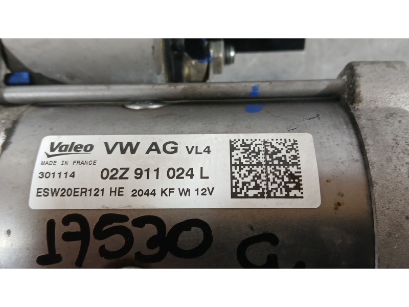Recambio de motor arranque para seat leon (5f1) 1.6 tdi referencia OEM IAM 02Z911024L VALEO ESW20ER121