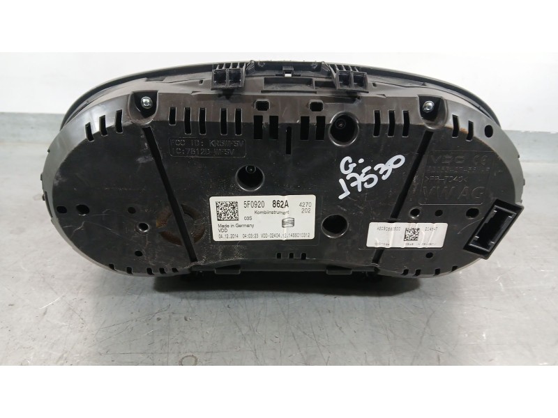 Recambio de cuadro instrumentos para seat leon (5f1) 1.6 tdi referencia OEM IAM 5F0920862A VDO A2C90680600