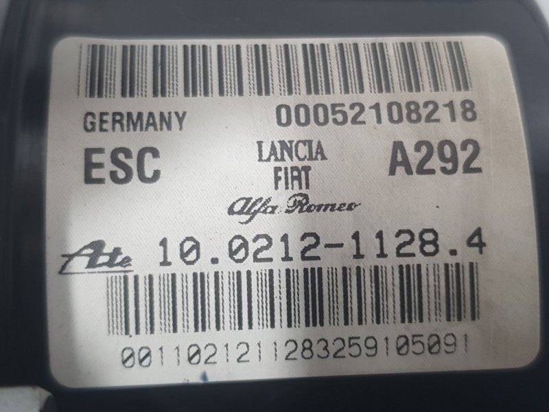 Recambio de abs para fiat doblo cargo (263_) 1.3 d multijet (263wxu1a) referencia OEM IAM 52108218 10021211284 ATE