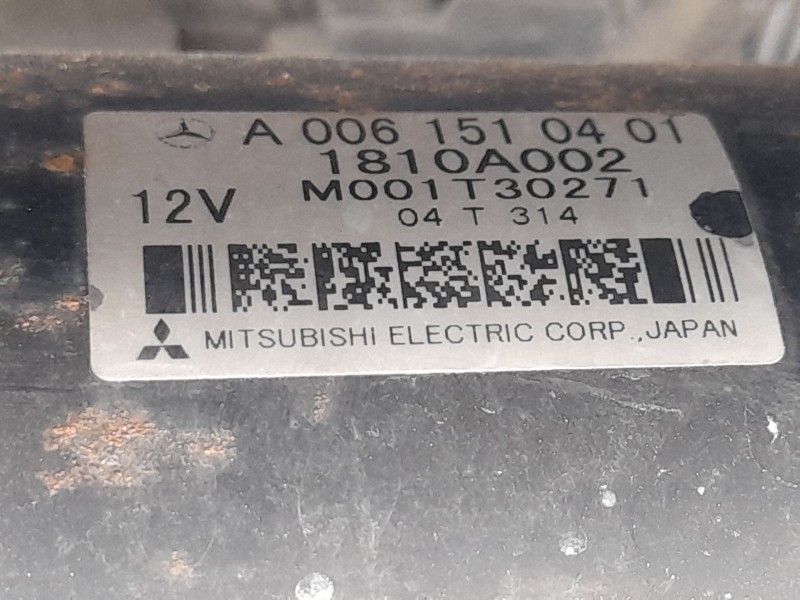 Recambio de motor arranque para smart forfour (454) 1.5 cdi (454.001) referencia OEM IAM A0061510401  