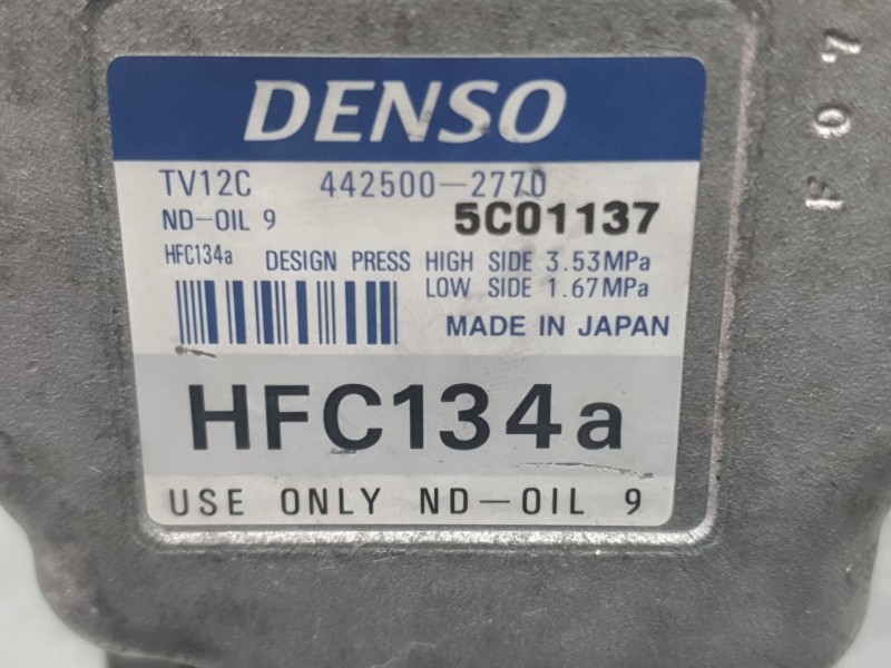 Recambio de compresor aire acondicionado para mazda mx-5 ii (nb) 1.6 16v (nb6c) referencia OEM IAM NC1061450 4425002770 DENSO