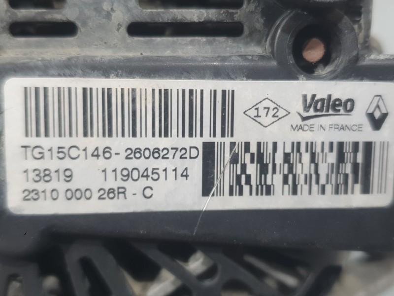 Recambio de alternador para renault kangoo express (fw0/1_) 1.5 dci 90 (fw0g, fw05, fw08, fw11) referencia OEM IAM 231000026R 26