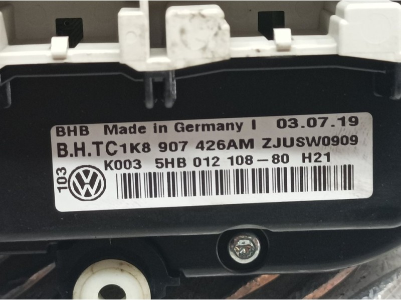 Recambio de mando calefaccion / aire acondicionado para volkswagen caddy furgón/kombi maxi kombi bmt referencia OEM IAM 1K890742
