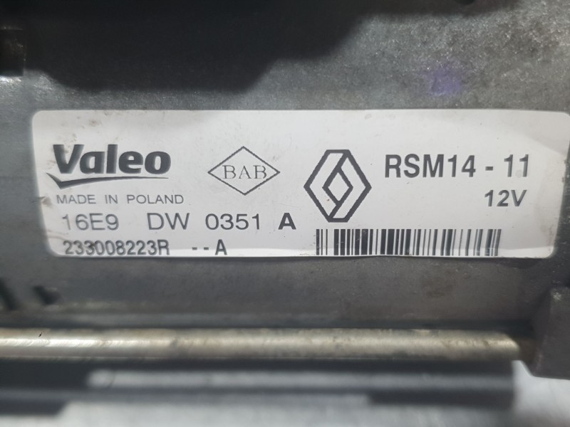 Recambio de motor arranque para renault kangoo express (fw0/1_) 1.5 dci 90 (fw0g, fw05, fw08, fw11) referencia OEM IAM 233008223