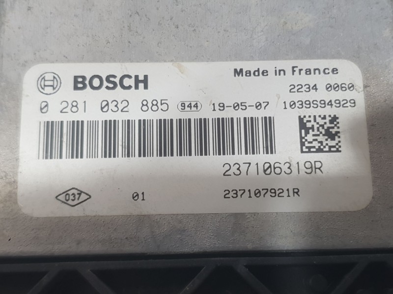 Recambio de centralita motor uce para renault kangoo express (fw0/1_) 1.5 dci 90 (fw0g, fw05, fw08, fw11) referencia OEM IAM 237