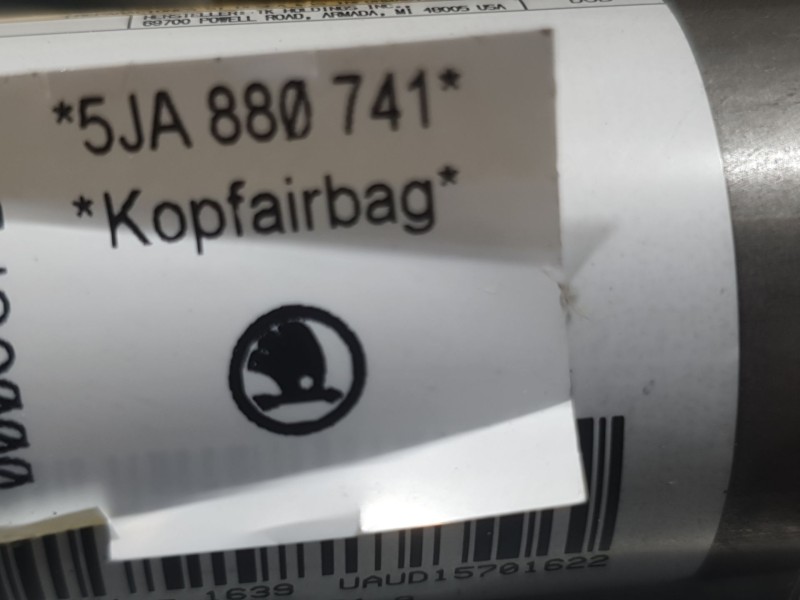 Recambio de airbag cortina delantero izquierdo para seat toledo iv (kg3) 1.6 tdi referencia OEM IAM 5JA880741  