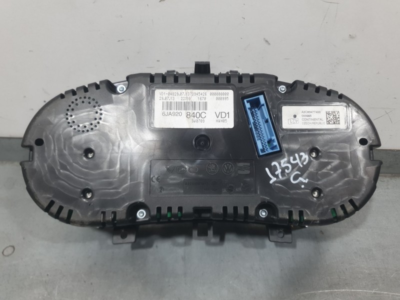 Recambio de cuadro instrumentos para seat toledo iv (kg3) 1.6 tdi referencia OEM IAM 6JA920840C  