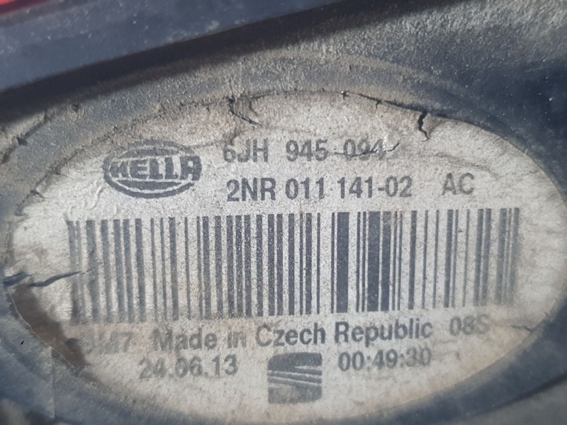 Recambio de piloto trasero derecho interior para seat toledo iv (kg3) 1.6 tdi referencia OEM IAM 6JH945094 2NR01114102AC HELLA