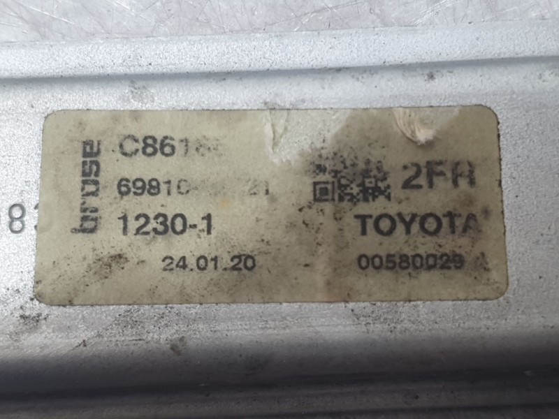 Recambio de elevalunas delantero derecho para toyota corolla ranchera familiar (_e21_) 1.8 hybrid (zwe211) referencia OEM IAM 69